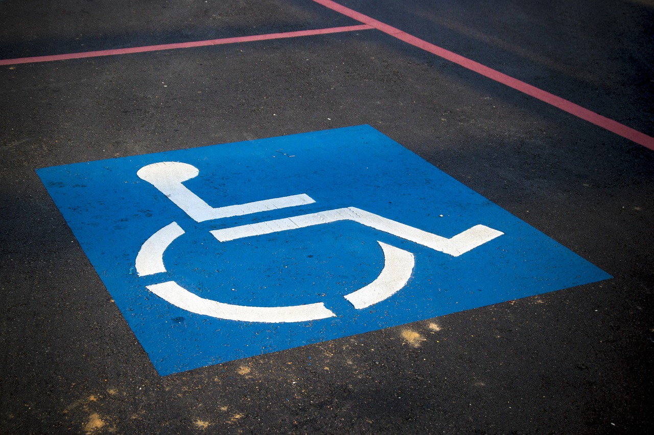 Parking for disabled users in a new construction project